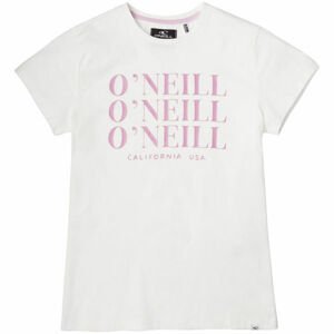 O'Neill LG ALL YEAR SS T-SHIRT Dívčí tričko, Bílá,Růžová, velikost 152