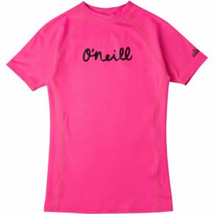 O'Neill PG ONEILL SS SKINS Dívčí tričko do vody, růžová, veľkosť 8