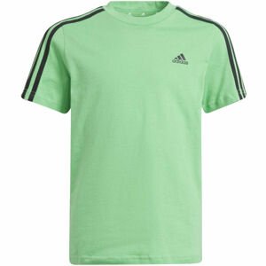 adidas 3S T Chlapecké tričko, Zelená,Černá, velikost 140