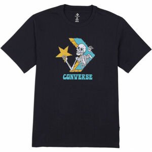 Converse SKULL GRAPHIC LOGO 1 SHORT SLEEVE TEE  L - Pánské triko