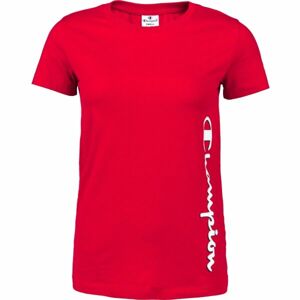 Champion CREWNECK T-SHIRT Dámské tričko, Červená, velikost L