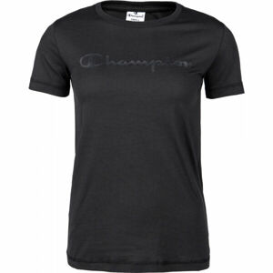 Champion CREWNECK T-SHIRT Dámské tričko, Černá, velikost