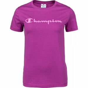 Champion CREWNECK T-SHIRT Fialová S - Dámské tričko