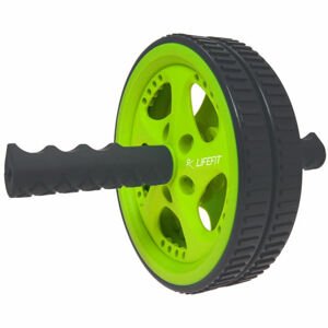Lifefit EXCERCISE WHEEL TWICE Posilovací kolečko, zelená, veľkosť UNI