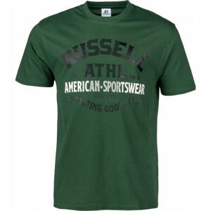 Russell Athletic PRINTED S/S TEE Zelená S - Pánské tričko