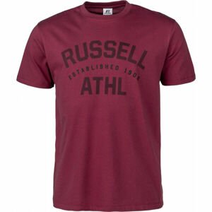 Russell Athletic S/S TEE Pánské tričko, Vínová, velikost XL