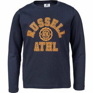 Russell Athletic L/S CREWNECK TEE SHIRT Tmavě modrá 128 - Dětské tričko - Russell Athletic