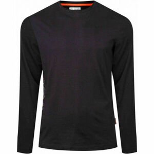 Kappa LOGO MILEV Pánské triko s dlouhým rukávem, černá, velikost