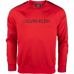 Calvin Klein PULLOVER Pánská mikina, Červená, velikost L