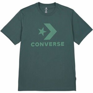 Converse STAR CHEVRON TEE Pánské tričko, tmavě zelená, velikost M