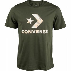 Converse CAMO FILL GRAPPHIC TEE Khaki S - Pánské tričko