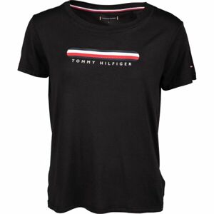 Tommy Hilfiger SS TEE Dámské tričko, černá, velikost XS