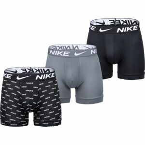 Nike ESSENTIAL MICRO BOXER BRIEFS 3PK Pánské boxerky, černá, velikost S