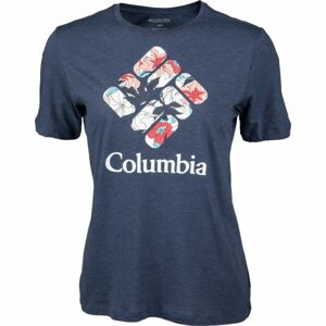 Columbia BLUEBIRD DAY RELAXED CREW NECK Dámské tričko, tmavě modrá, velikost S