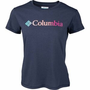 Columbia SUN TREK SS GRAPHIC TEE Tmavě modrá L - Dámské triko