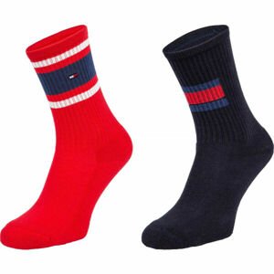 Tommy Hilfiger KIDS FLAG 2P Dětské ponožky, červená, velikost