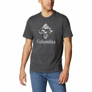 Columbia M RAPID RIDGE GRAPHIC TEE Pánské triko, tmavě šedá, velikost XL