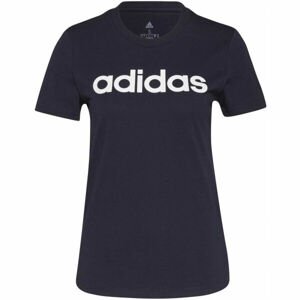 adidas LINEAR TEE Dámské tričko, tmavě modrá, velikost