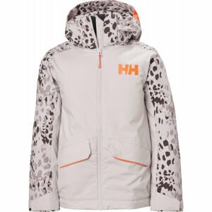 Helly Hansen JR SNOWANGEL JACKET Dívčí lyžařská bunda, růžová, velikost 8