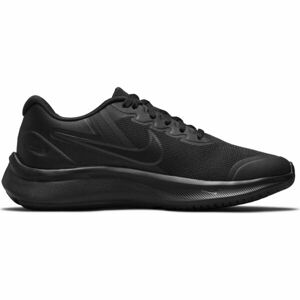 Nike STAR RUNNER 3 GS Dětská sportovní obuv, černá, velikost 37.5
