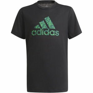 adidas AR PRME TEE Chlapecké tričko, Černá,Zelená, velikost 116