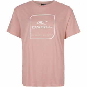 O'Neill CUBE SS T-SHIRT Dámské tričko, Růžová,Bílá, velikost XS