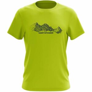 Northfinder ELBERT Pánské tričko, světle zelená, veľkosť S