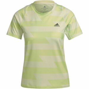 adidas RN FAST AOP TEE Dámské běžecké tričko, světle zelená, velikost M