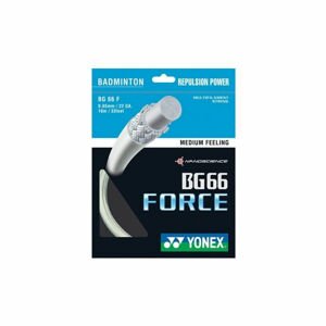 Yonex BG 66 FORCE Badmintonový výplet, bílá, velikost UNI