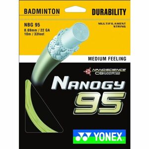Yonex NANOGY 95 Badmintonový výplet, zlatá, veľkosť UNI