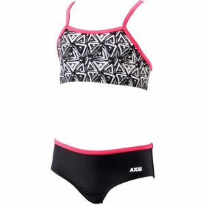 Axis DVOUDÍLNÉ PLAVKY Dívčí dvoudílné plavky, Černá,Růžová,Bílá, velikost 116