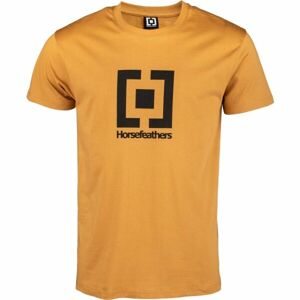 Horsefeathers BASE Pánské tričko, žlutá, veľkosť XXL