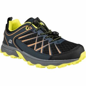 ALPINE PRO CAMPO Dětská outdoorová obuv, Černá,Žlutá, velikost 27