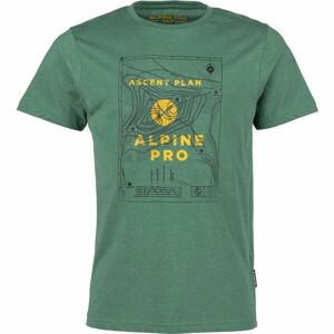 ALPINE PRO PREVEG Pánské triko, zelená, veľkosť L