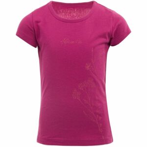ALPINE PRO GANSTO Dívčí tričko, růžová, veľkosť 116-122