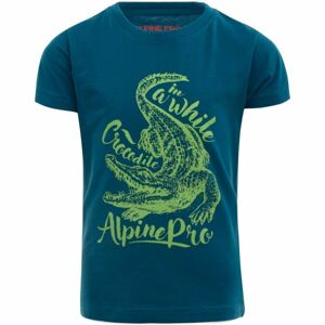 ALPINE PRO RUGGLO Chlapecké tričko, modrá, veľkosť 152-158