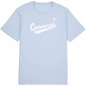 Converse CENTER FRONT LOGO TEE Pánské triko, světle modrá, veľkosť M