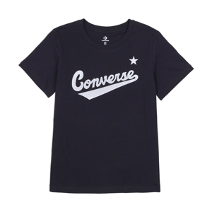 Converse SCRIPTED WORDMARK TEE Dámské tričko, černá, velikost XS