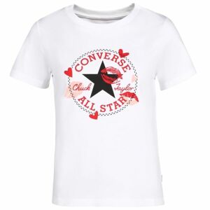 Converse VALENTINE’S DAY CLASSIC TEE Dámské tričko, bílá, velikost L