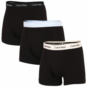 Calvin Klein 3P TRUNK Pánské boxerky, černá, velikost