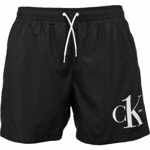 Calvin Klein MEDIUM DRAWSTRING Pánské plavecké šortky, černá, veľkosť XL