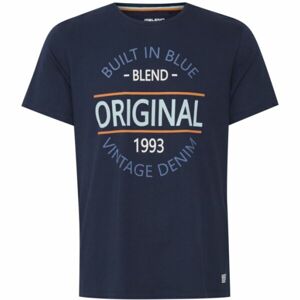 BLEND T-SHIRT S/S Pánské tričko, tmavě modrá, velikost M