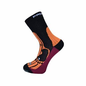 Progress MERINO Turistické ponožky s merinem, černá, velikost 3-5