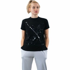 XISS SPLASHED Dámské tričko, černá, velikost S/M