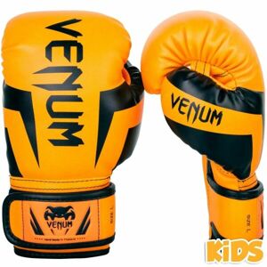 Venum ELITE BOXING GLOVES KIDS - EXCLUSIVE FLUO Dětské boxerské rukavice, oranžová, velikost S