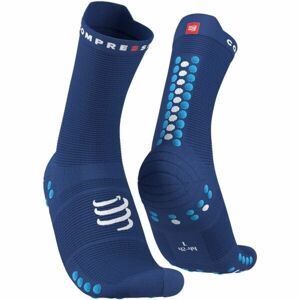 Compressport PRO RACING SOCK v4.0 RUN HIGH Běžecké ponožky, modrá, velikost T3