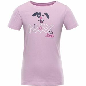 NAX LIEVRO Dětské bavlněné triko, růžová, velikost 104-110