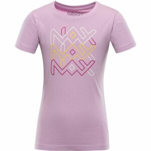 NAX VILLAGO Dětské bavlněné triko, růžová, velikost 116-122