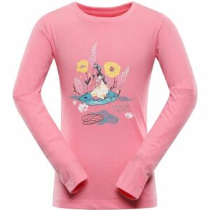 NAX DERANO Dětské bavlněné triko, růžová, velikost 128-134