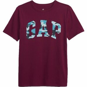 GAP NOVELTY LOGO ARCH Chlapecké tričko, vínová, veľkosť XL
